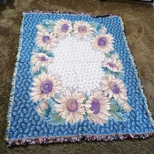 Sunflowers Afghan Throw Blanket (su1)